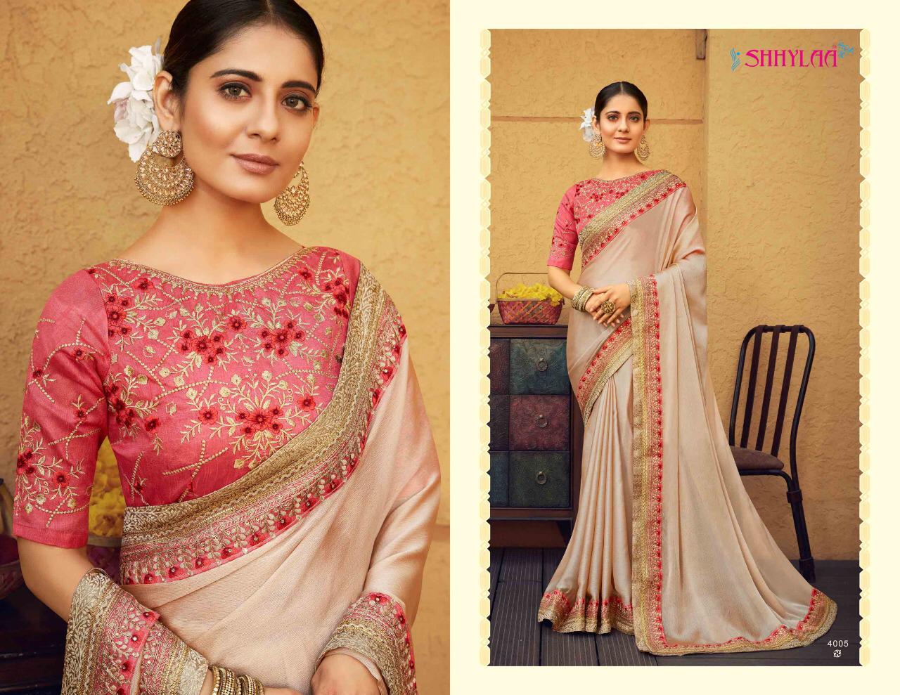 Shhylaa Kesribai Pannalal vol-9 Heavy Blouse And Fancy Fabrics With Embroidery  And Jacquard Laces Latest Fancy Designer Saree Collection 