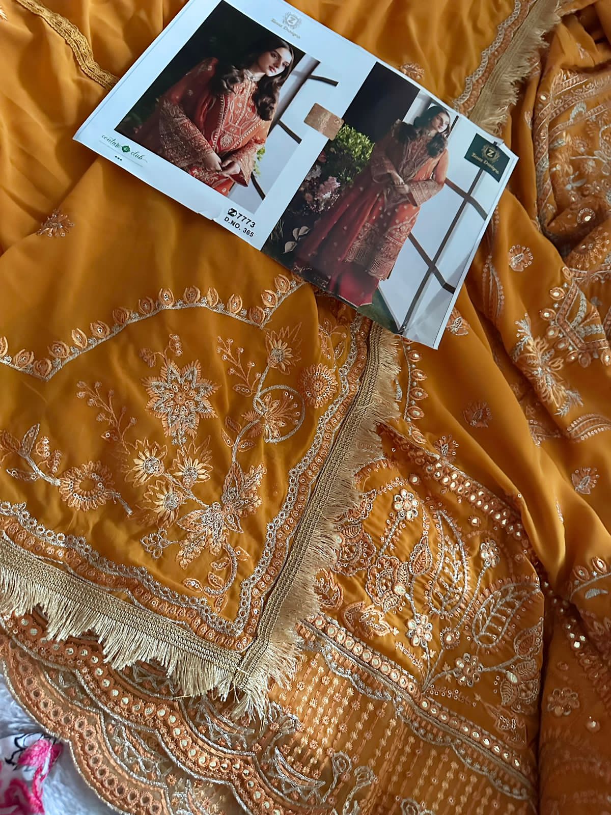 Code 365 Ziaaz Georgette Embroidered Pakistani Suits Catalog