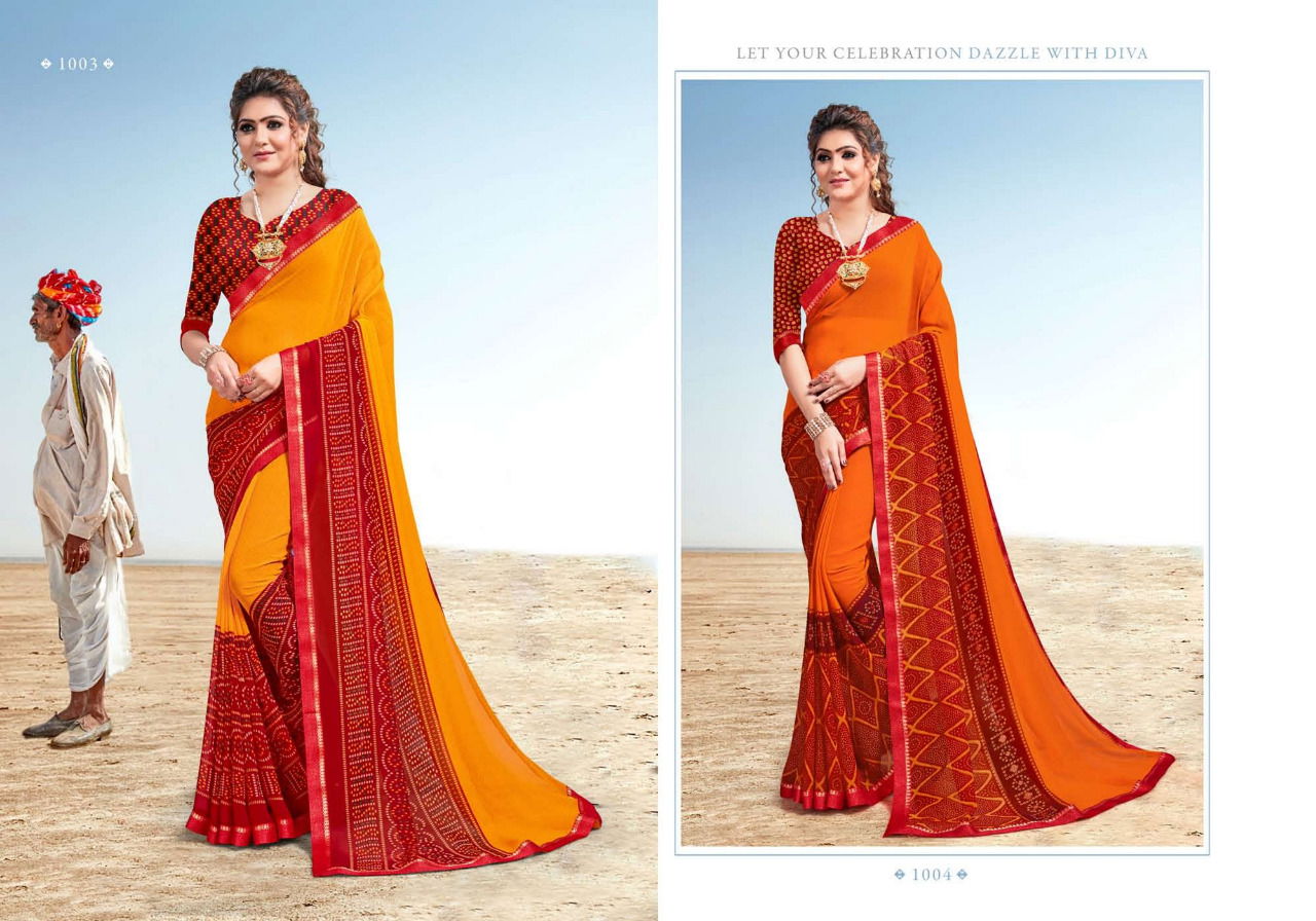 MANSAROVER FASHION TANISHKA Fancy Designer Latest Casual Wear Pure Georgette  Printed Saree Collection