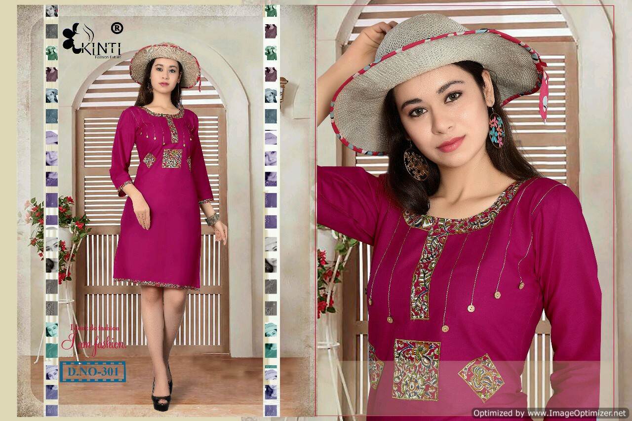 kinti-navya Latest Fancy Regular Wear Pure Cotton Designer Kurtis Collection

