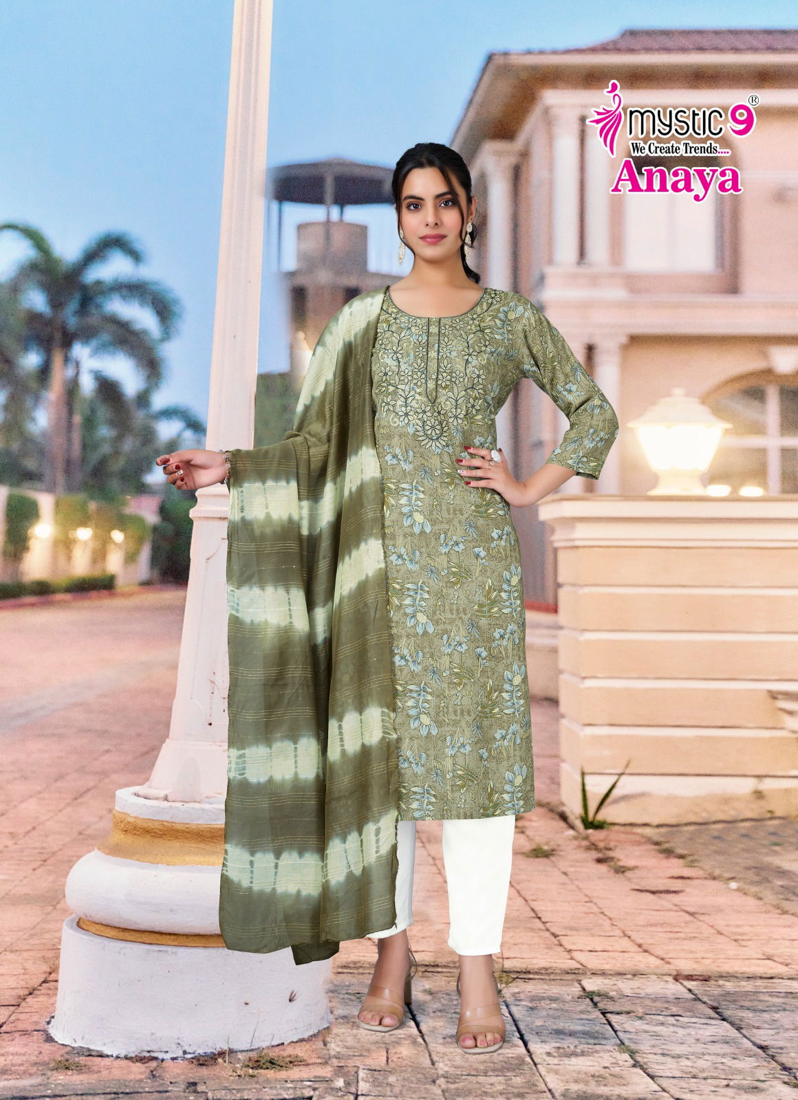 Anaya Vol 2 By Mystic 9 Rayon Kurti With Bottom Dupatta Wholesalers In Delhi