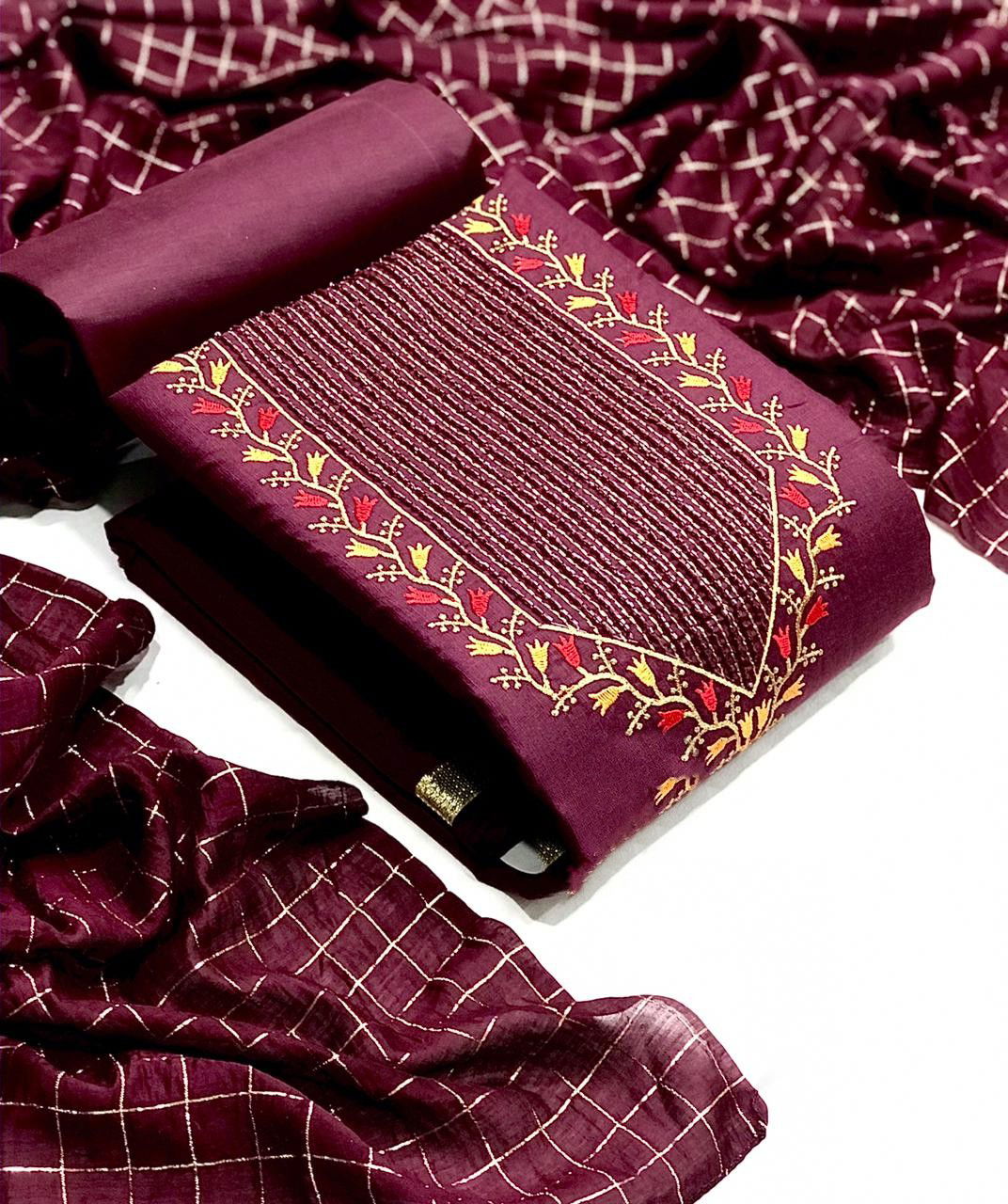 Bulbul Designer Suits 1 Neck Work Casual Wear Dress Material Collection
