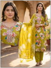Naisha K 724 Vertican Discharge Print Kurti With Bottom Dupatta Wholesale Online