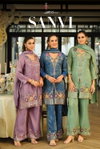 Sanvi By Eba Simar Beats Work Best Readymade Suits Wholesale Shop In Surat
