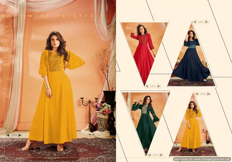 Manya Designer Party Wear Gown With Beautiful Neck And Sleeves Design 