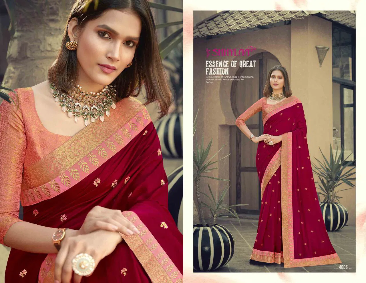SHHYLAA COCKTAIL  HEAVY  BANARSI LACE LATEST FANCY DESIGNER SIKL SAREE COLLECTION