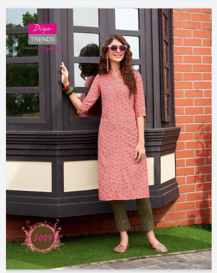 Fashionista 1 Ethnic Wear Rayon Designer Printed Kurtis With Bottom Collection
