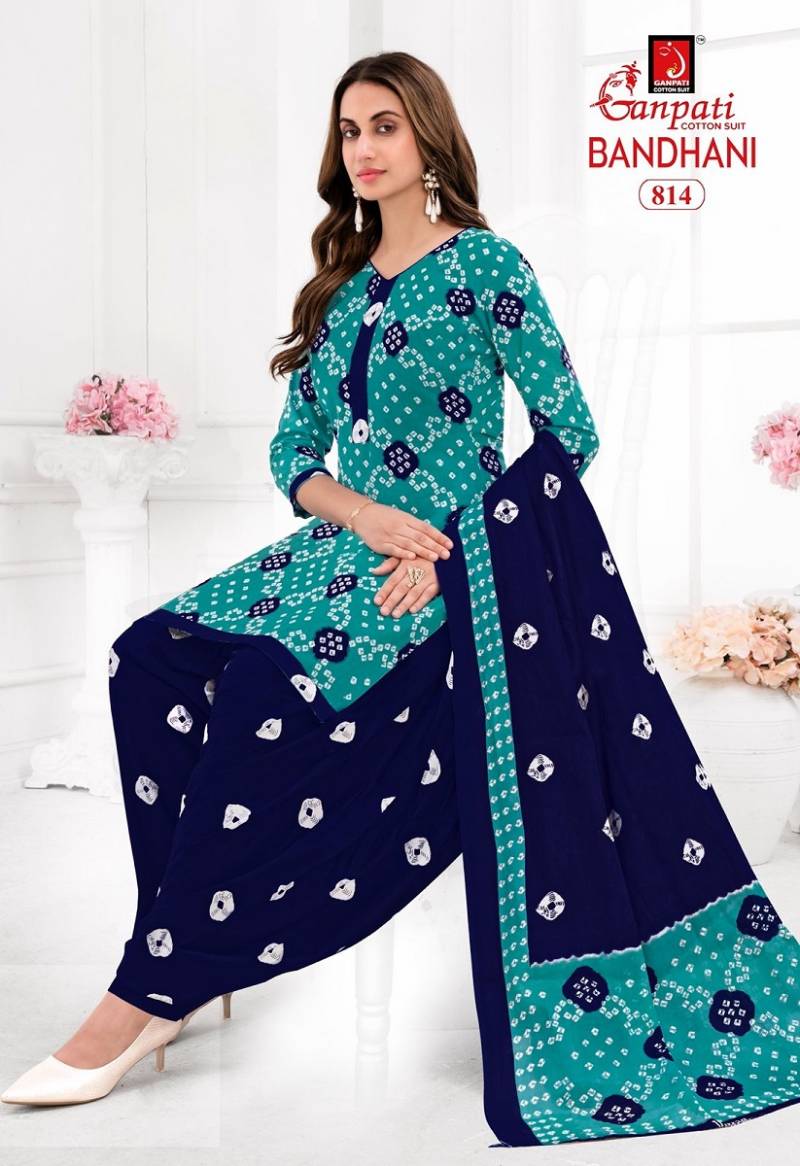 Bandhani Vol 8 By Ganpati Cotton Bandhani Printed Dress Material Exporters In India