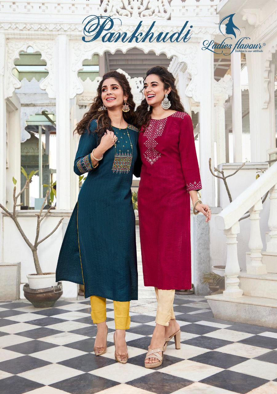 Ladies Flavour Pankhudi Fancy Party Wear  Designer Kurti Collection