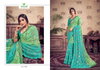 Jadu By Sanskar Georgette Weaving Pettern Sequence Mirror Embroidery Work Saree Wholesale In India
