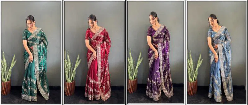 7 Anushka Embroidered Jimmy Choo Saree Wholesale Clothing Distributors In India