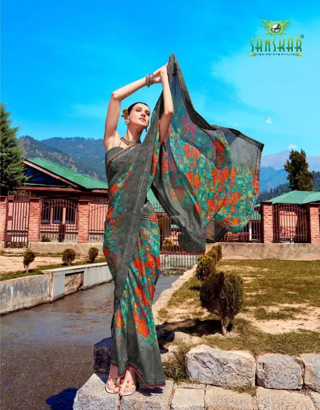 Ishita By Sanskar Weightless Fancy Saree Wholesale Market In Surat With Price