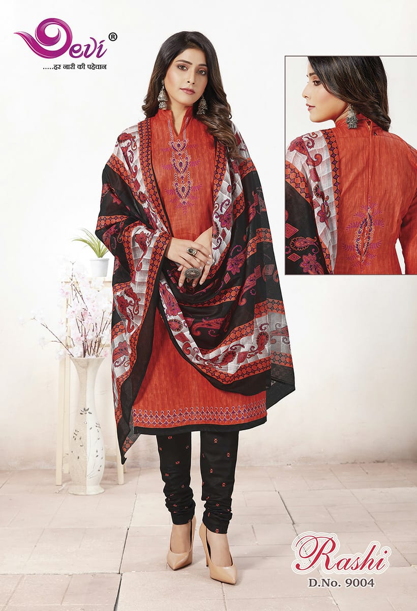 Devi Rashi Vol 9 Latest Designer Full Printed Pure Cotton Dress Material Collection  