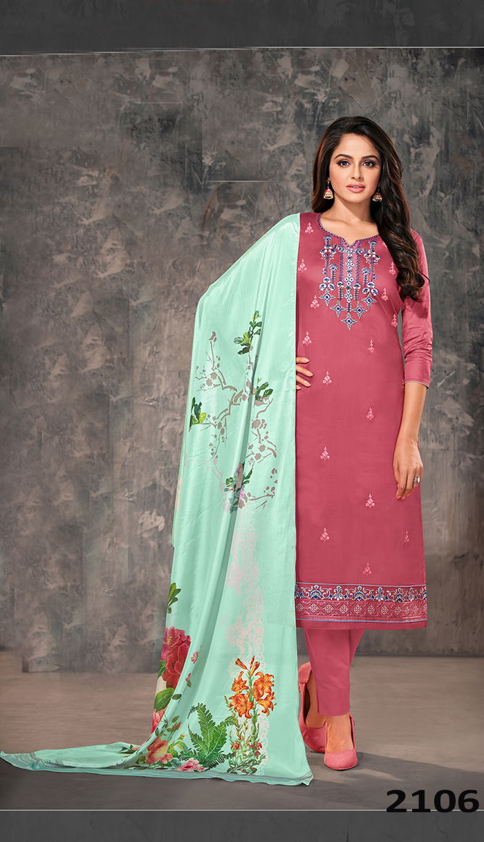 Orrly 4 Designer Latest Fancy Designer Festive Wear Jam Cotton Dress Material Collection
