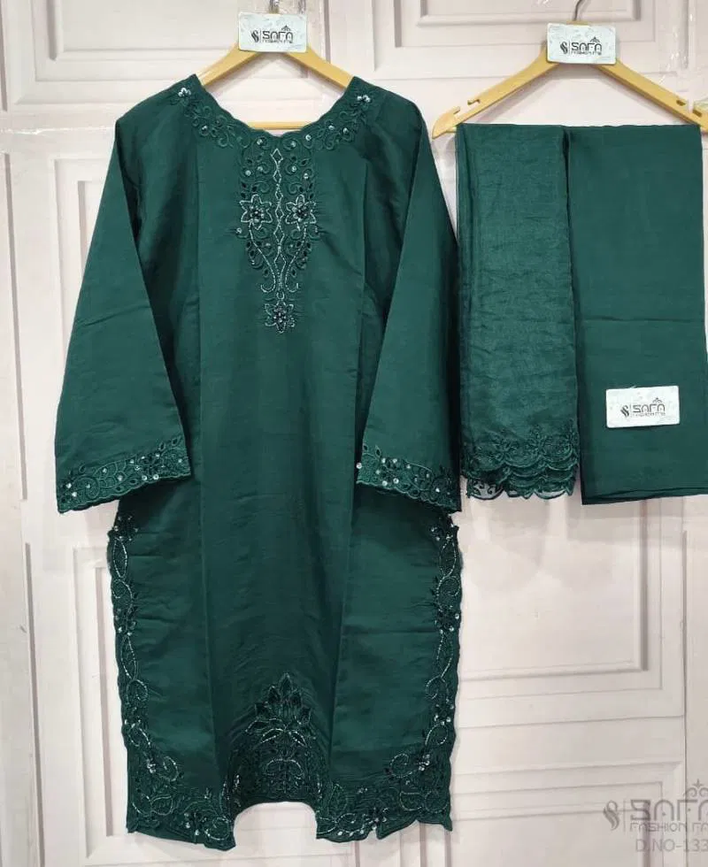 Safa Fashion Fab 1332 Cotton Blanded Pakistani Ready Made Suit Best Wholesale Shop In Surat