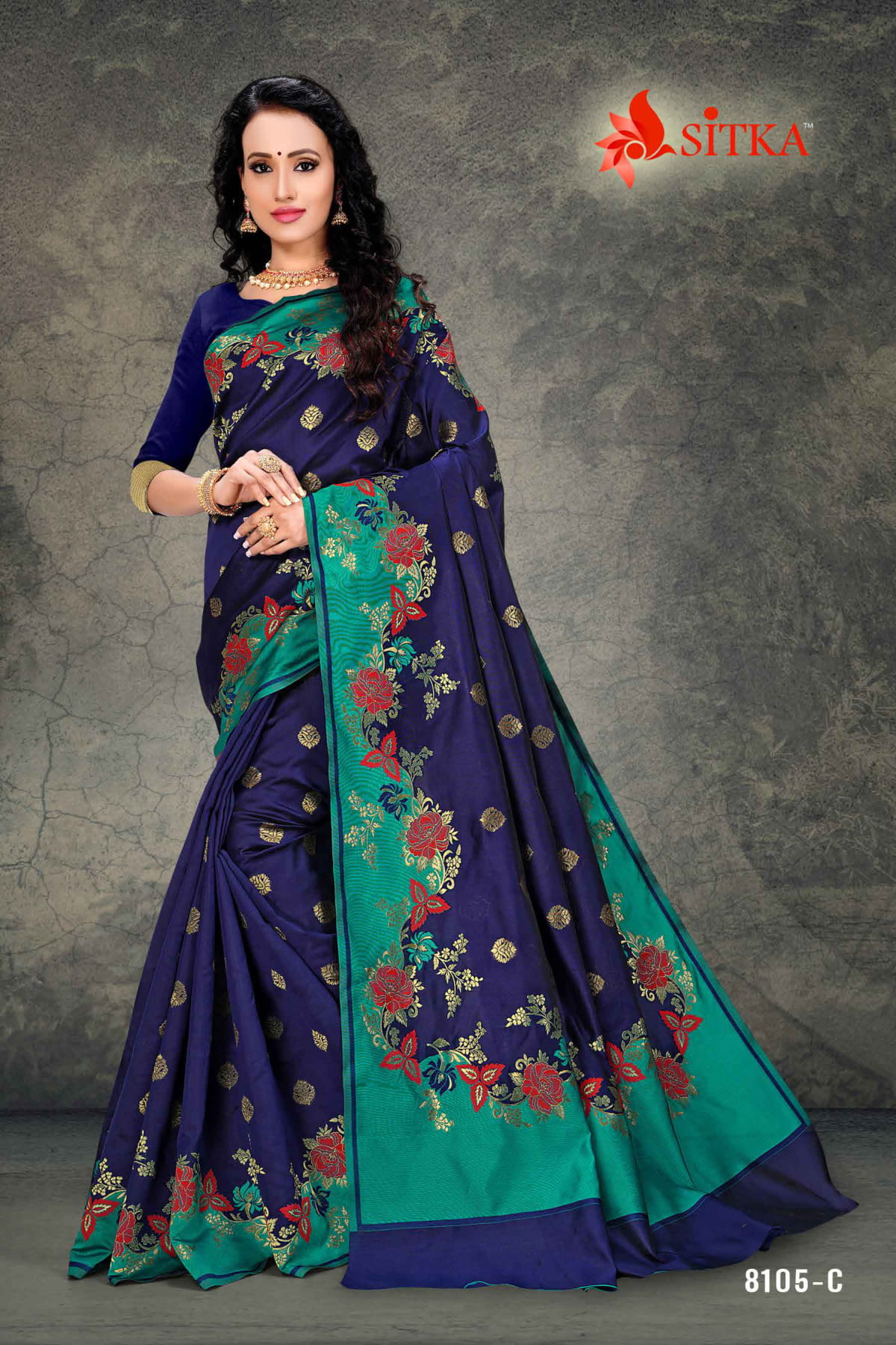 Deivamangal 8105 Latest Designer Party Wear Saree Collection Having Beautiful Designer Print 