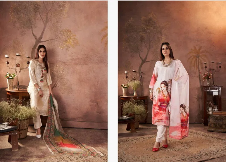 Tanyaa P 392 Maslin Printed Kurti Bottom With Dupatta Wholesale Market In Surat With Price