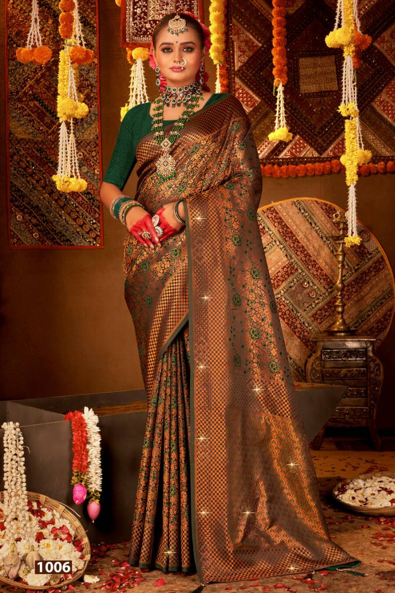 Keher Silk Vol 1 By Saroj Silk With Swarovski Work Saree Wholesalers In Delhi