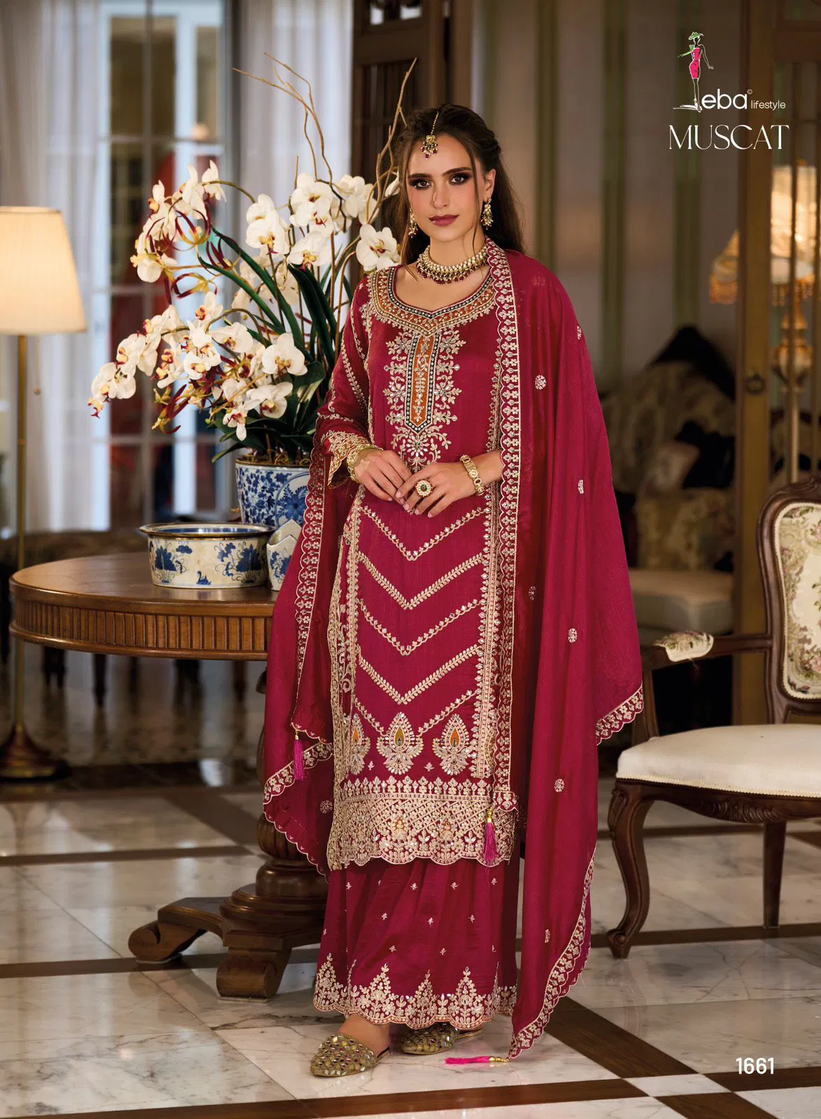Muscat By Eba Wedding Wear Heavy Readymade Suits Exporters In India