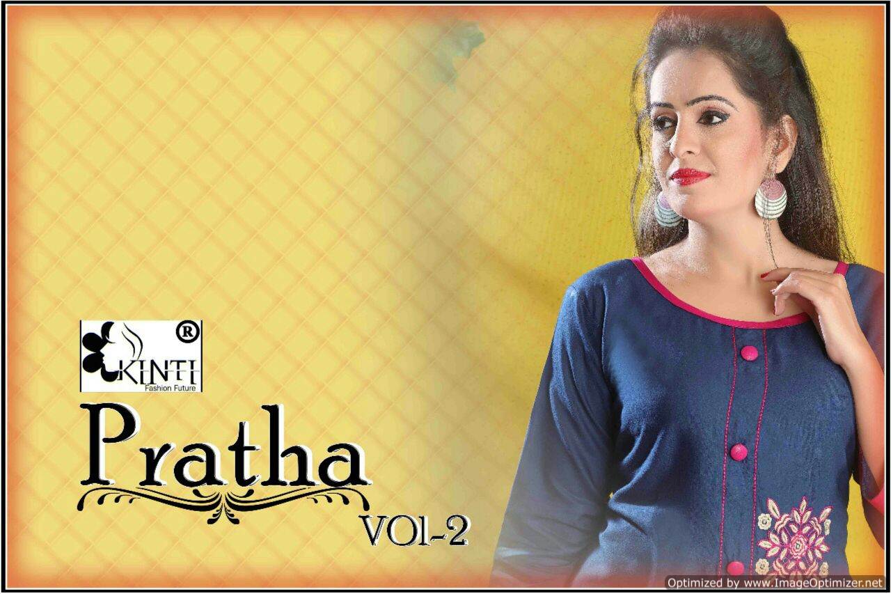 Kinti-Pratha Vol-2 Ltaets Designer Regular Wear Worked Heavy rayon Kurtis Collection
