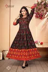 Kirtan Amayra Fancy Designer Ethnic Wear Rayon Anarkali Long Kurti Collection