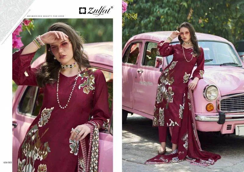 Bahaar By Zulfat Cotton Printed Fancy Dress Material Wholesale Kurti In India