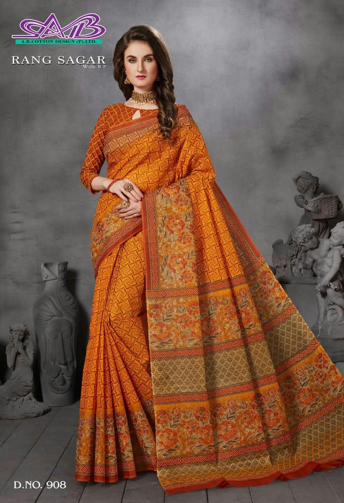 Ab Rang Sagar Latest Designer Cotton Printed Saree Collection 