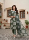 Naisha K 354 Vetican Print Work Kurti With Pant And Dupatta Wholesalers In Delhi