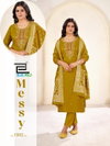 Messy By Blue Hills Rayon Silk Kurti With Bottom Dupatta Exporters In India
