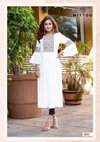 Swagat By Mittoo Naira Cut Rincle Rayon Embroidery Designer Kurtis Orders in India