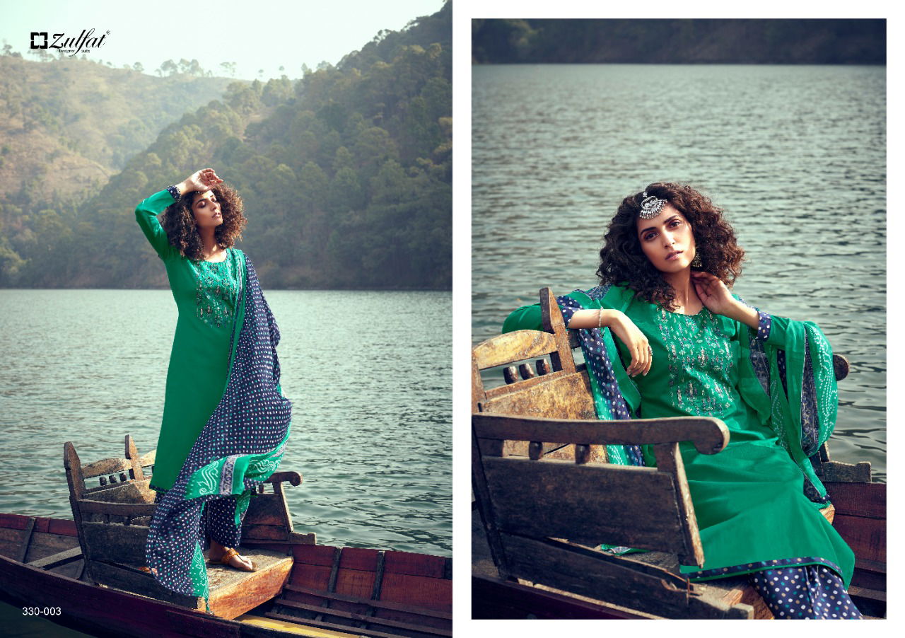 Zulfat Mohini 5 Latest fancy Festive Wear Heavy Embroidery Work Designer Dress Material Collection
