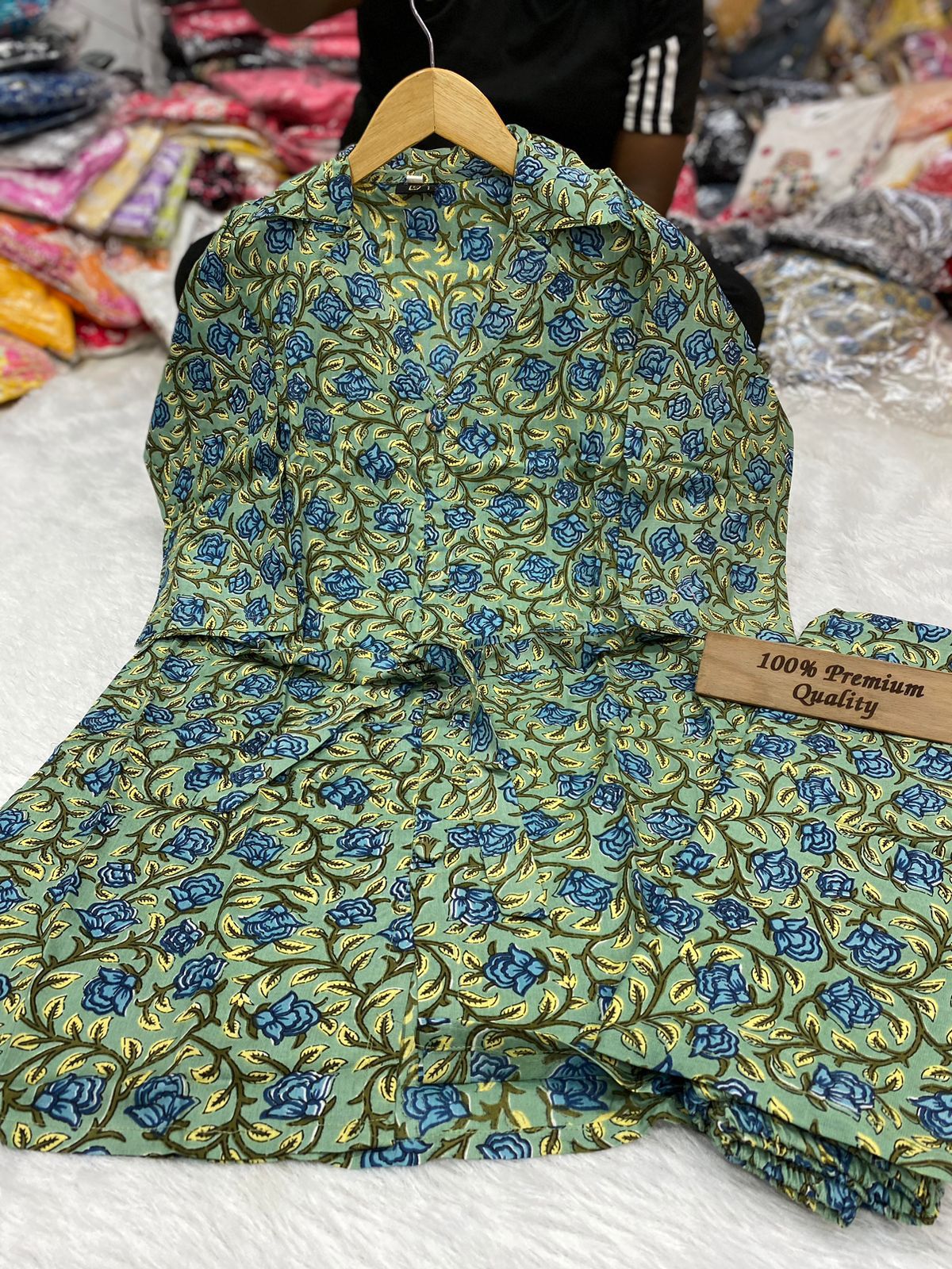 Strawberry Cord Set Printed Kurti With Bottom Catalog