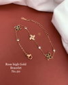 AD Diamond Rose Gold Fancy Bracelets Catalog