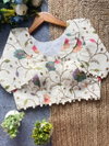 Fab Khadi Color Vol 1 Embroidered Khadi Blouse Suppliers In India