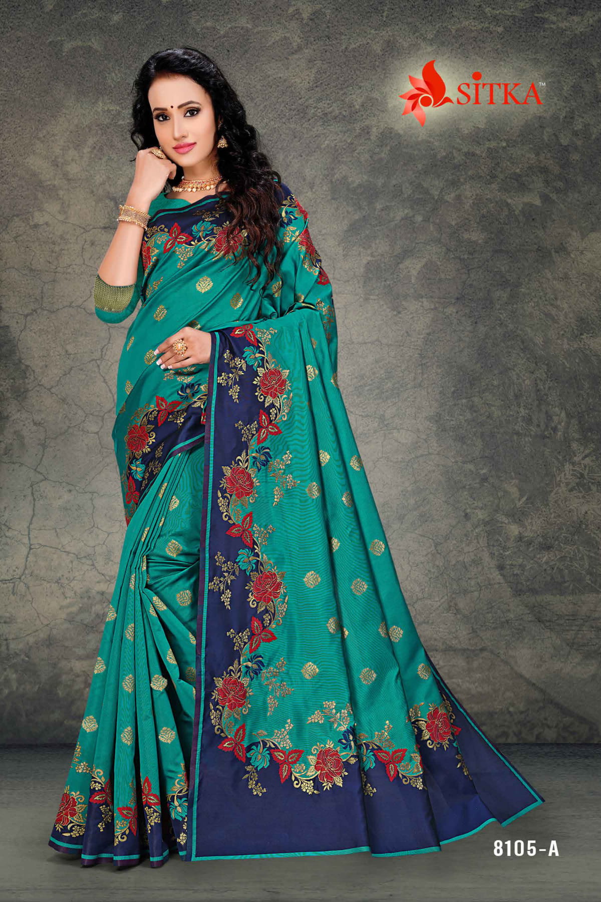 Deivamangal 8105 Latest Designer Party Wear Saree Collection Having Beautiful Designer Print 