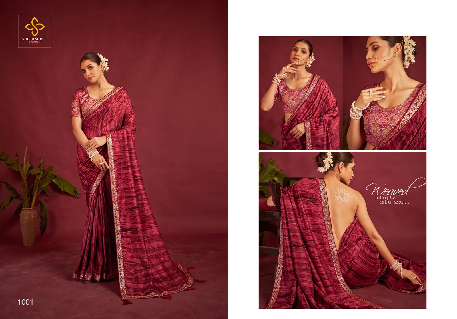 Shakunt By Shubh Shree Velvet Tusser Silk Designer Sarees Orders In India