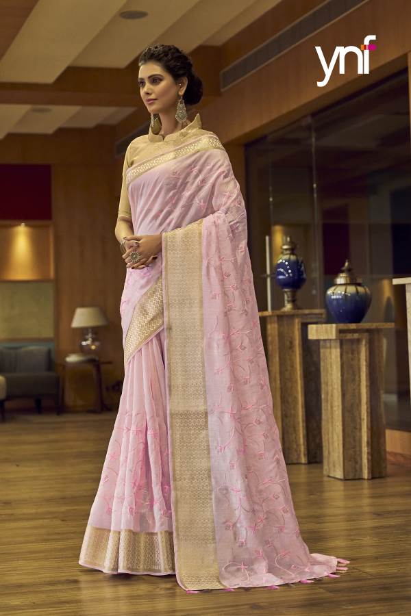 Ynf Paheli Silk Heavy Party Wear Stylish Cotton Weaving Saree Collection