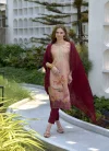 Tew Tissue With Floral Printed Embroidery Kurti With Bottom Dupatta Wholesalers In Delhi