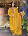KF 1009 Kalaai Mul Chanderi Kurti With Bottom Dupatta Orders In India