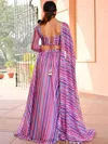 Multi Stripe 01 Georgette Fancy Printed Lehenga Choli Exporters In India