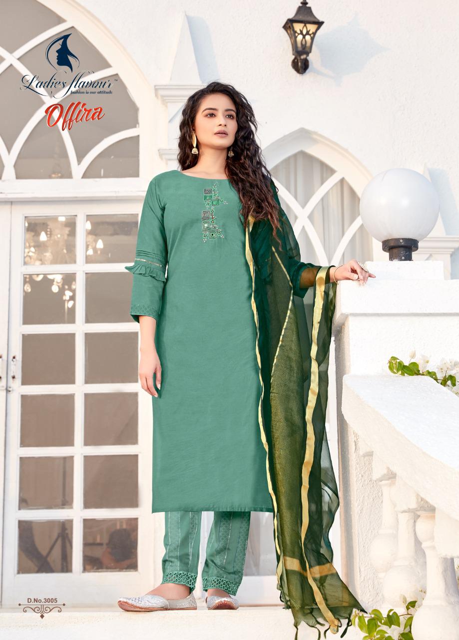 Ladies Flavour Offira Latest Fancy Casual Wear Heavy Nylon Viscose With Embroidery With Hand work Readymade Collection
