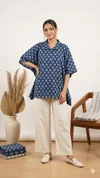 K 924 Vol 2 By Naisha Cotton Printed Kaftan Style Shirt Ladies Tops
