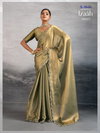 Izaah By Sethnic Burberry Chiffon Gold Shine Online Designer Saree Wholesale
