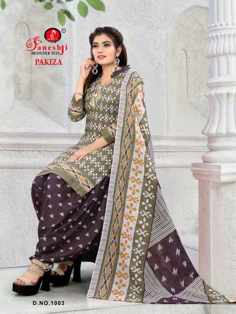 Ganeshji Pakiza Cotton Printed Casual Daily Wear Dress Material Collection