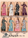 Khush Vol 1 By Sankheswer Vertican Foil Printed Wholesale Kurti With Bottom In India