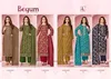 Begum By Alok Suit Viscose Reyon Printed Embroidery Dress Material Wholesale Market