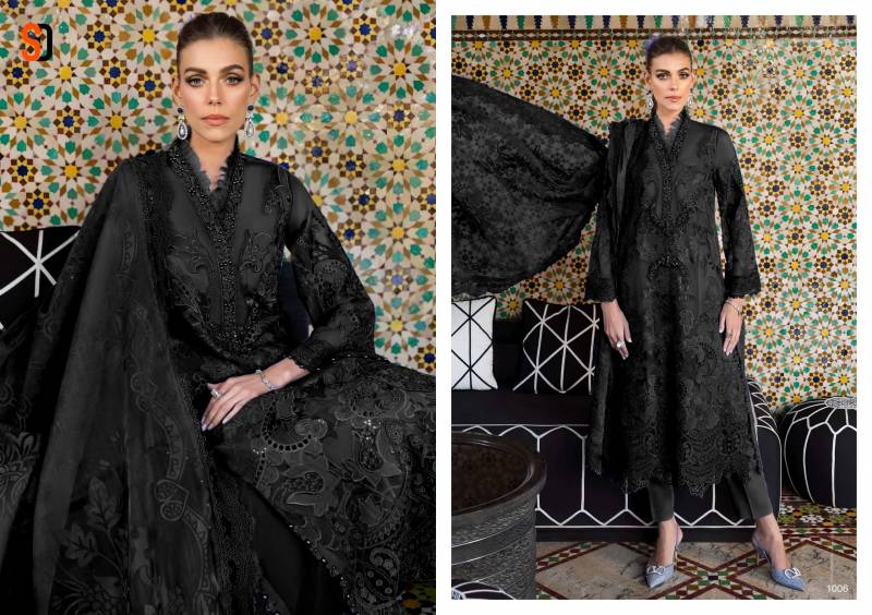 Shraddha Maria B Lawn Chiffon Dupatta Pakistani Salwar Suits Suppliersin India