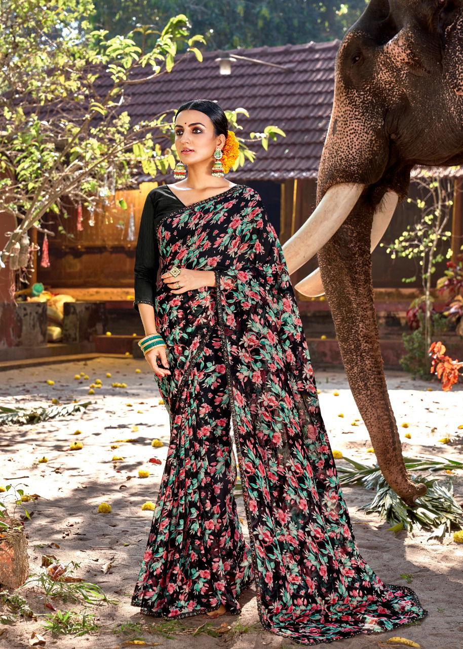Kashvi Nirali Fancy Latest Fancy Designer Heavy Regular Casual Wear Chiffon Printed Sarees Collection
