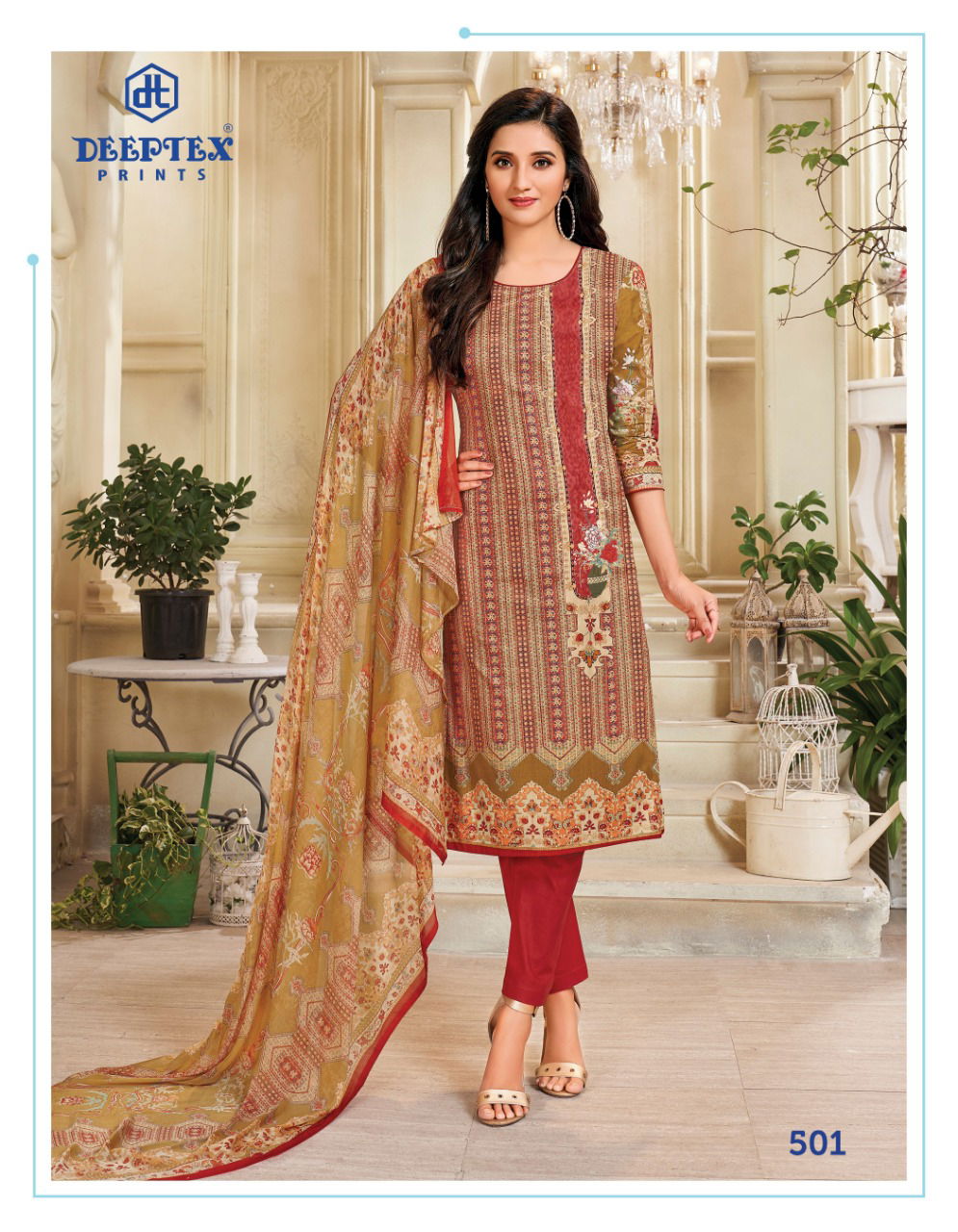 Deeptex Moon Light 5 Launch New Latest Designer Lawn Cotton Dress Material  With Chiffon Dupatta 