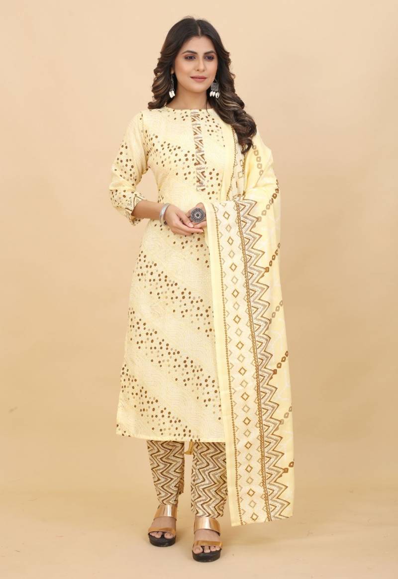 Tanyaa P 138 Cotton Casual Wear Kurti Bottom With Dupatta
Wholesale In Delhi
